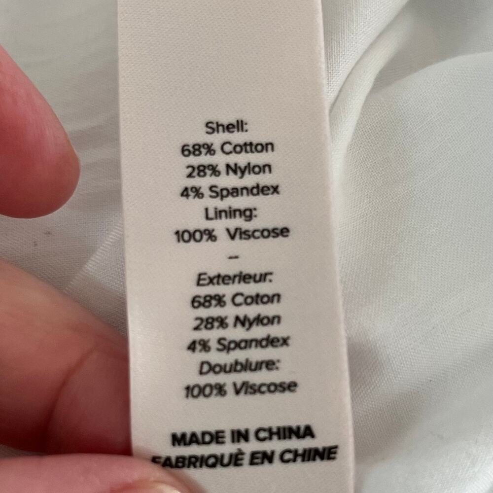 Cinq A Sept White Benita Double Bow Back Sleeveless Crewneck Midi Dress 2 NWOT - Picture 13 of 16